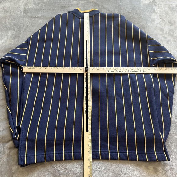 Vintage UCLA Bruins Sweater Mens Large Blue Yellow NCAA College Striped 90s - Picture 6 of 12